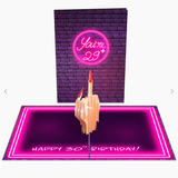 30th FU 3D Birthday Card