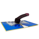 Exposed Inappropriate D 3D Pop up card - Black