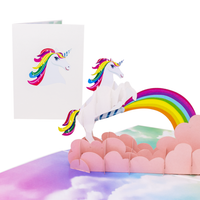 Dirty Magical Unicorn 3D Pop up card